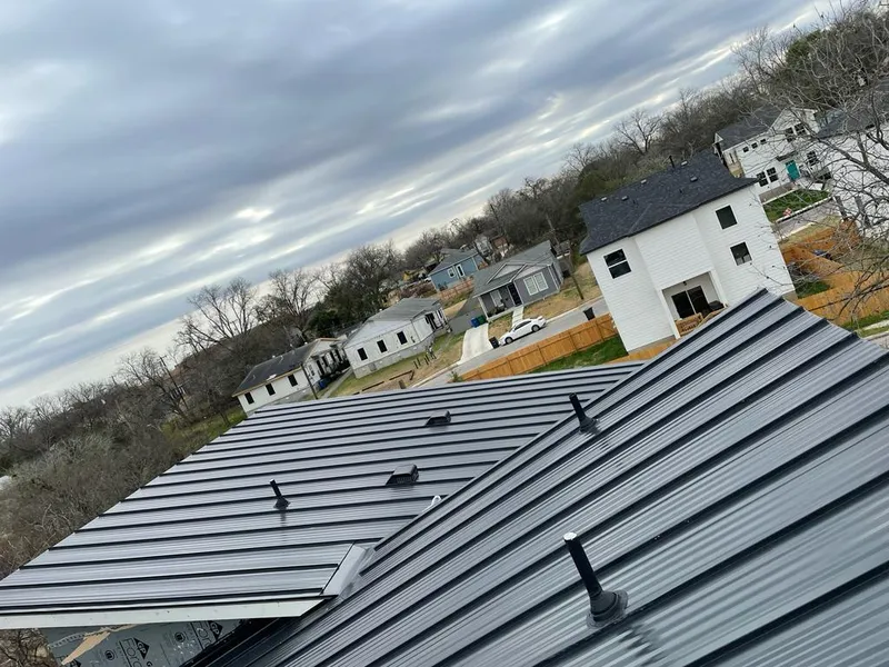 Standing seam metal roof panels with vents for Skylight Repair in Chantilly